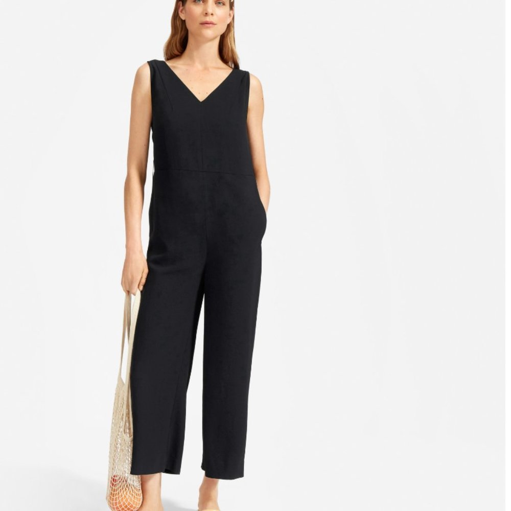 Everlane Essential Black Jumpsuit
